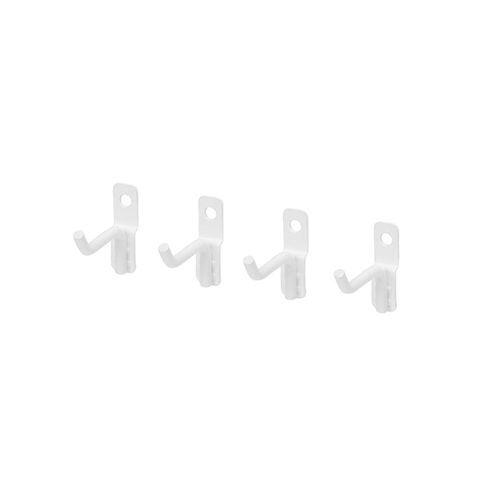 OmniWall White Short Wire Hooks (4 Pack) | CGS-003-24-01-WHT