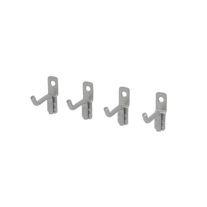 OmniWall Silver Short Wire Hooks (4 Pack) | CGS-003-24-01-SLV