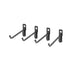 OmniWall Black Medium Wire Hooks (4 Pack) | CGS-003-24-02-BLK