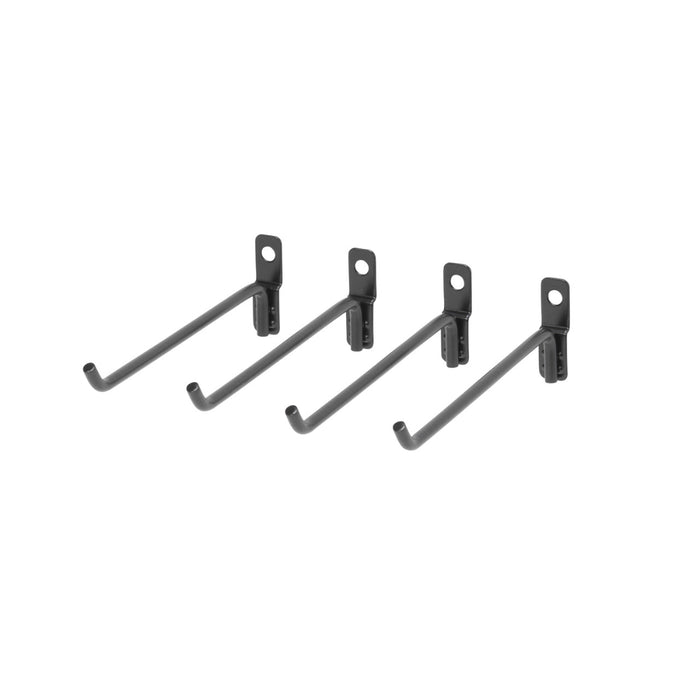 OmniWall Black Large Wire Hooks (4 Pack) | CGS-003-24-03-BLK