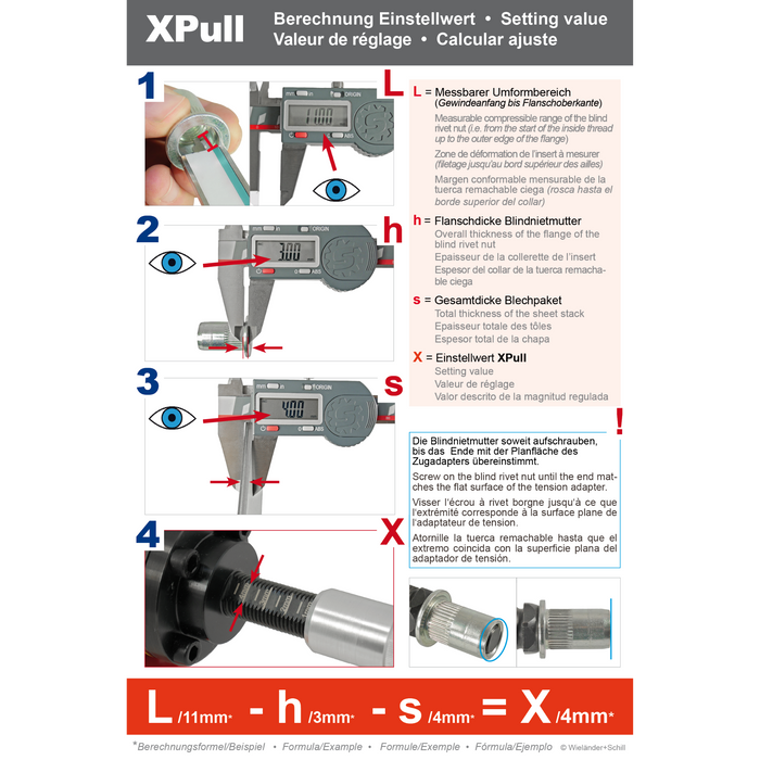 XPull Riveting Tool incl. M10 Adapter | Left-Hand Thread | 700098
