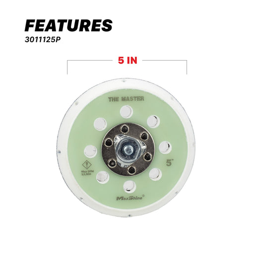 5 inch Pro Series Dual Action Backing Plate