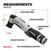 MaxShine Mini Cordless Dual Action Polisher M0312 V2 Features