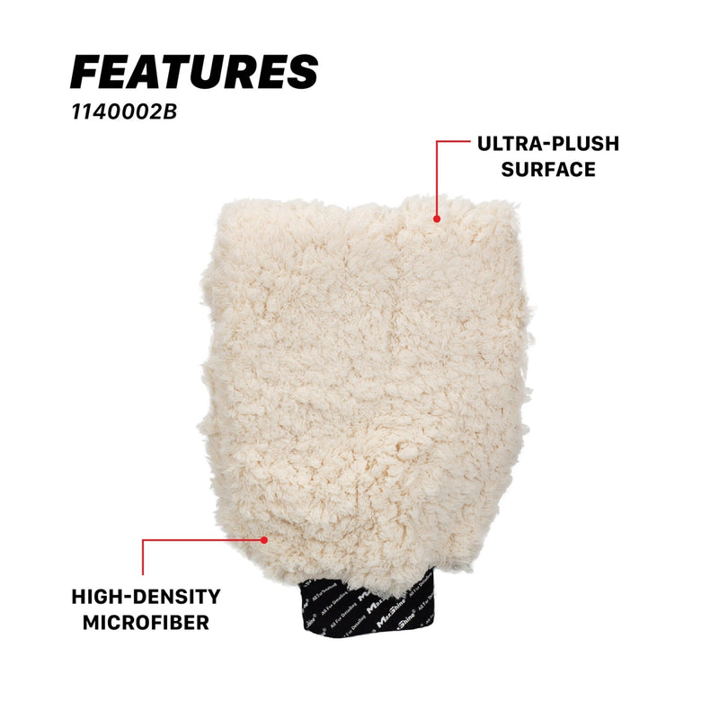 MaxShine Microfiber Wash Mitts | Finger & Thumb | Titanium Tools and Equipment
