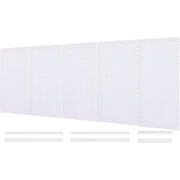 16" X 32" OmniPanel 5-Pack | CGS-KIT-32VP-5PK-BLK-WHT | 5 White Pegboard Panels