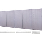 16" X 32" OmniPanel 5-Pack | CGS-KIT-32VP-5PK-SLV | 5 Silver Pegboard Panels
