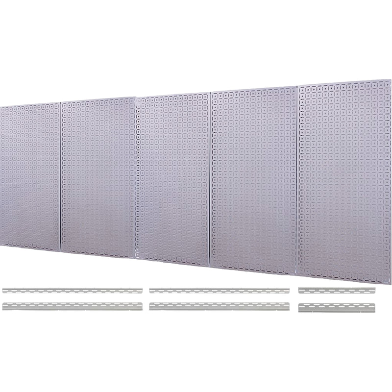 16" X 32" OmniPanel 5-Pack | CGS-KIT-32VP-5PK-SLV | 5 Silver Pegboard Panels