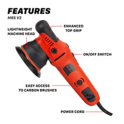 Maxshine M8S V2 Dual Action Polisher | 5" Plate, 8mm Throw
