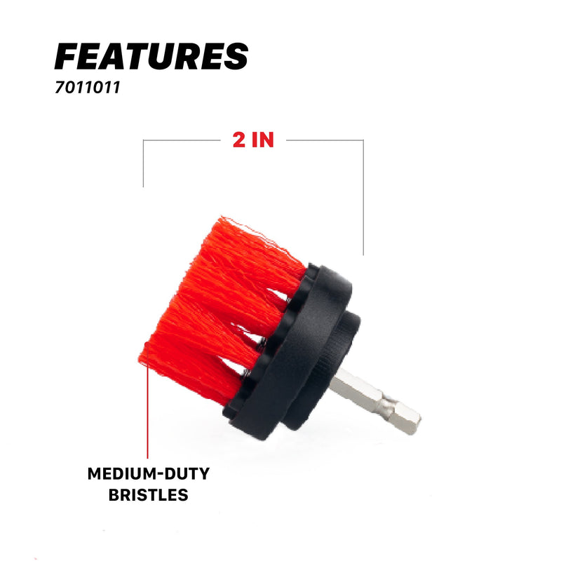 Brosse de nettoyage pour perceuse | Brosses de nettoyage pour tapis et moquettes