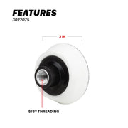 2 - 3 - 5 - 6 inch Rotary Polisher Backing Plate