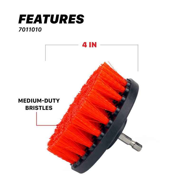Brosse de nettoyage pour perceuse | Brosses de nettoyage pour tapis et moquettes
