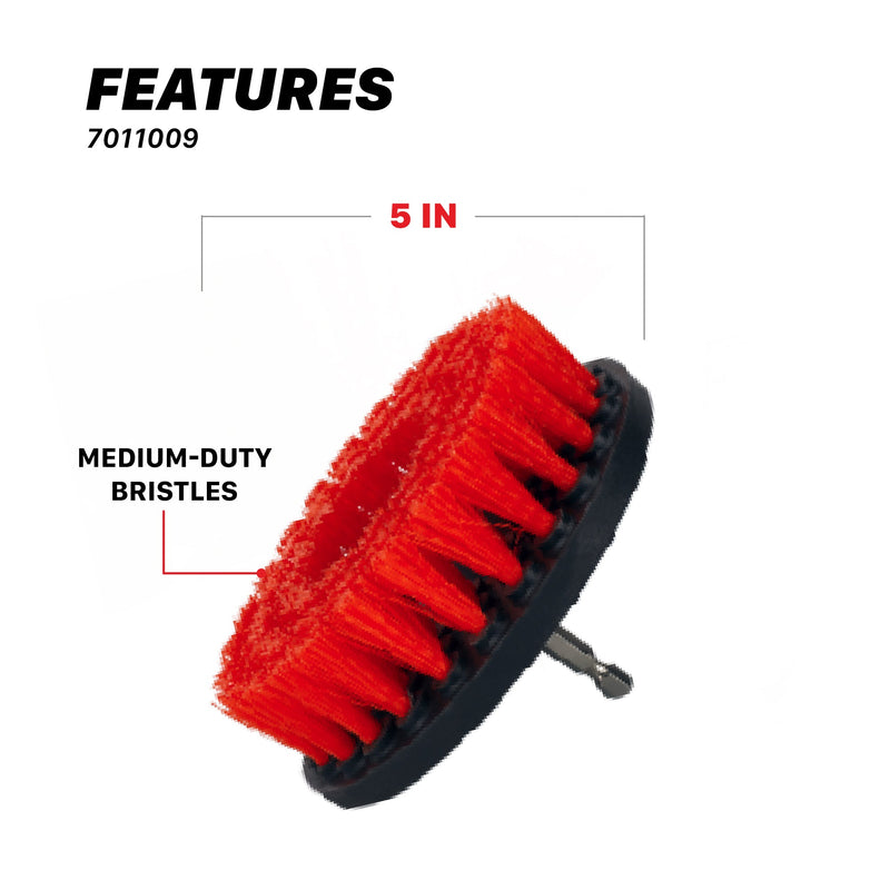 Brosse de nettoyage pour perceuse | Brosses de nettoyage pour tapis et moquettes