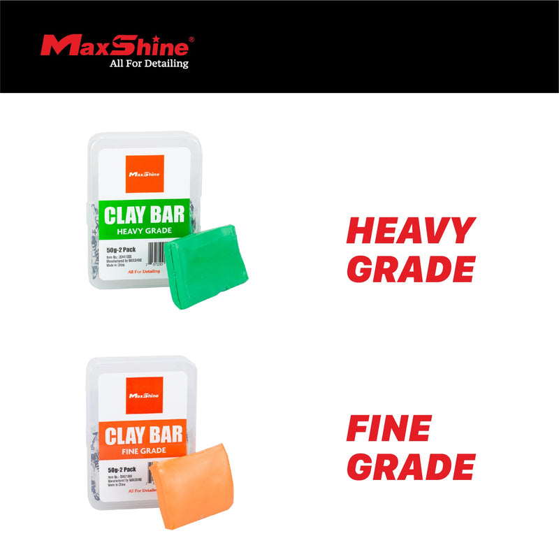 MaxShine Auto Detailing Clay Bar 2-Pack | Paint Prep | Titanium Tools and Equipment