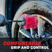 7011012-13 Wheel and Rim Brush - Comfortable Grip and Control