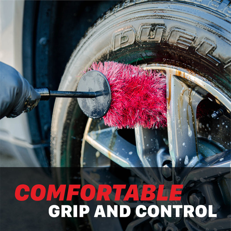 7011012-13 Wheel and Rim Brush - Comfortable Grip and Control