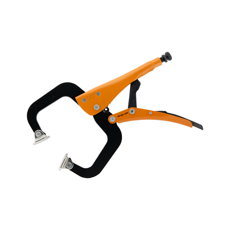 Grip-On® Self-Adjusting Locking C-Clamp with Swivel Pads, 300 mm (12") | 224-12