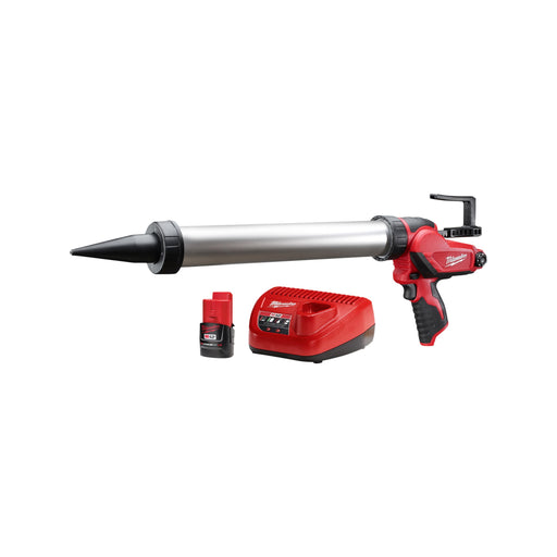 Milwaukee M12™ 20oz. Aluminum Barrel Sausage Style Caulk and Adhesive Gun Kit | 2442-21