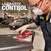 Milwaukee M12 FUEL 6" Random Orbital Sander Kit 3/16" in Action