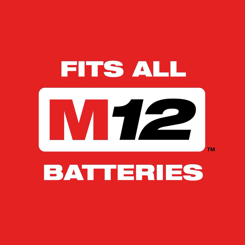 Milwaukee M12 FUEL 6" Random Orbital Sander Kit 3/16" M12 Batteries