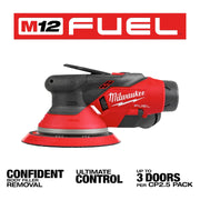 Milwaukee M12 FUEL 6" Random Orbital Sander Kit 3/16" Key Features