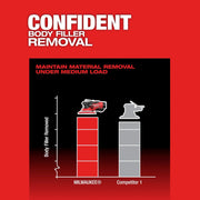 Milwaukee M12 FUEL 6" Random Orbital Sander Kit 3/16" Body Filler Removal