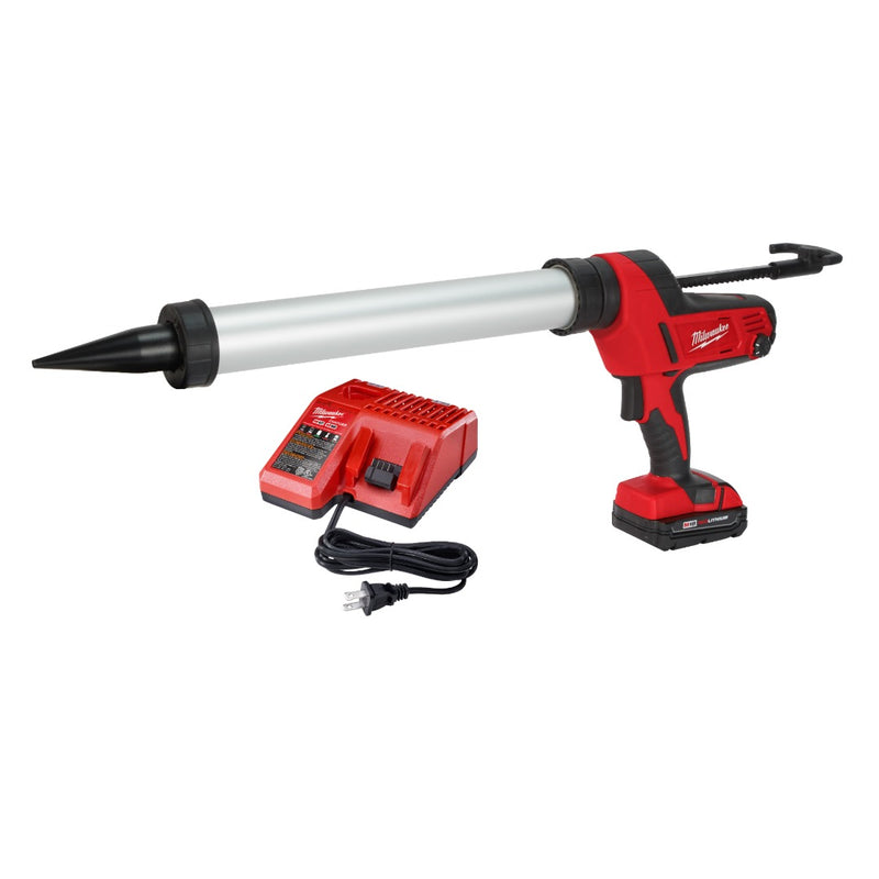 Milwaukee M18 Cordless 20 oz Caulk & Adhesive Gun Kit – Cordless Applicator | Titanium Tools and Equipment