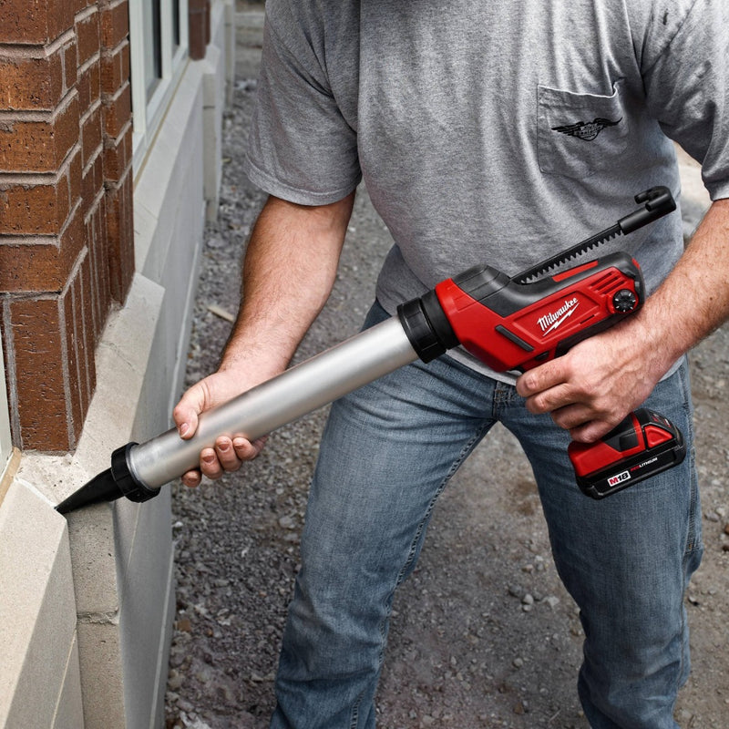 Milwaukee M18 Cordless 20 oz Caulk & Adhesive Gun Kit – Cordless Applicator | Titanium Tools and Equipment