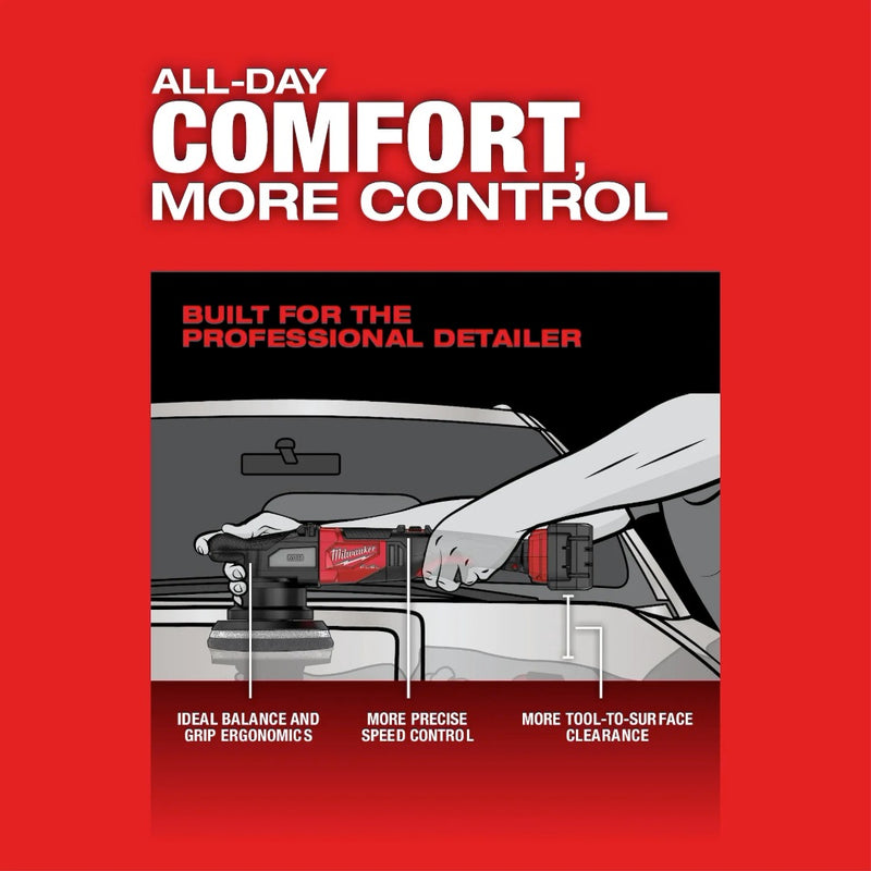 M18 FUEL 21mm Random Orbital Polisher Kit Comparison with Corded Polishers