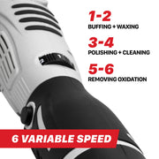 MaxShine Mini Cordless Dual Action Polisher M0312 V2 6 Variable Speed