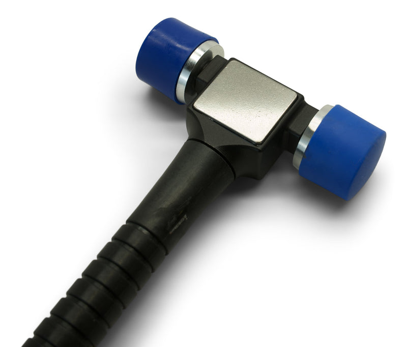 KECO Knockdown Hammer with Aluminum Head, Hard/Soft Tips - 8 Inch Plastic Handle | 410-8483-P8