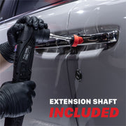 MaxShine Black Mini Cordless Dual Action Polisher M0312 V2 Extension Shaft Included