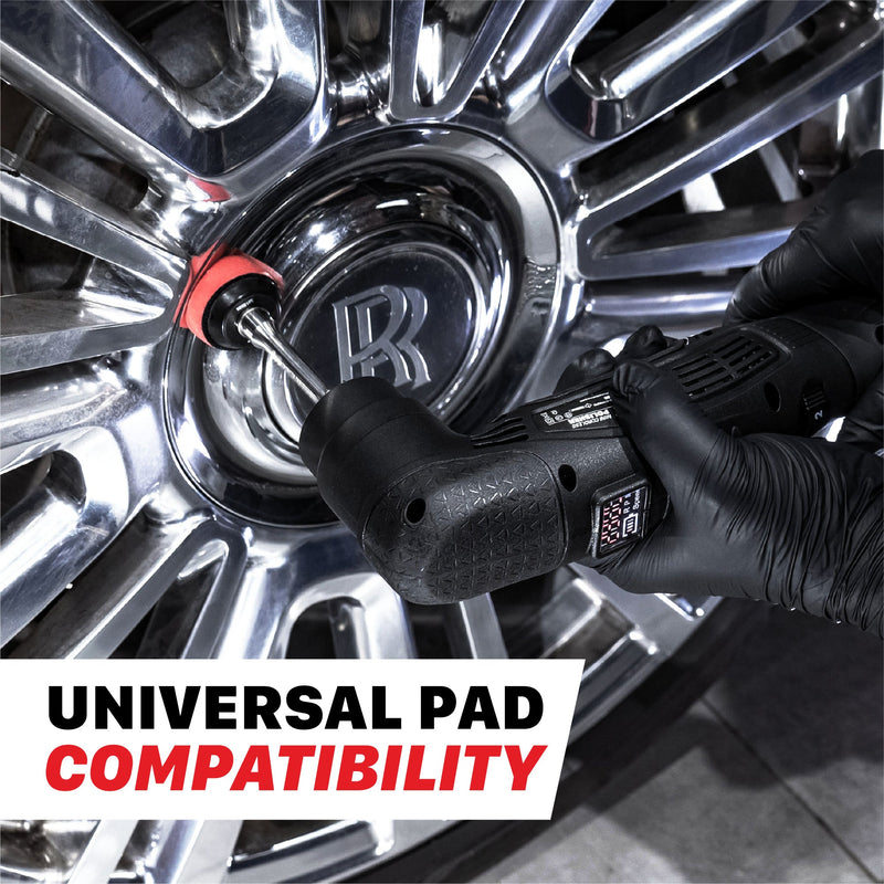 MaxShine Black Mini Cordless Dual Action Polisher M0312 V2 Universal Pad Compatibility