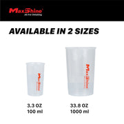 MaxShine Chemical Measuring Cups | 100ml & 1000ml | Titanium Tools and Equipment