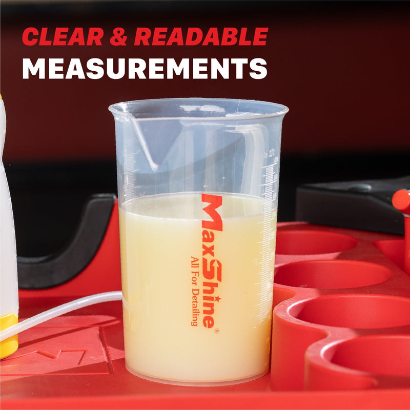 MaxShine Chemical Measuring Cups | 100ml & 1000ml | Titanium Tools and Equipment