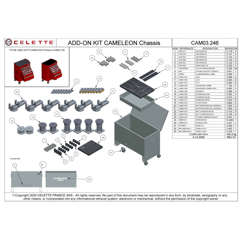 Cameleon Chassis Add‑On Kit | CAM03.246