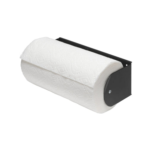 OminWall Black Magnetic Paper Towel Holder | CGS-003-04-BLK | Pegboard Paper Towel Holder