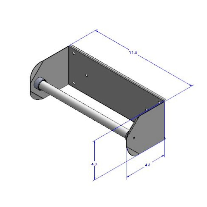 Dimensions of OminWall Magnetic Paper Towel Holder