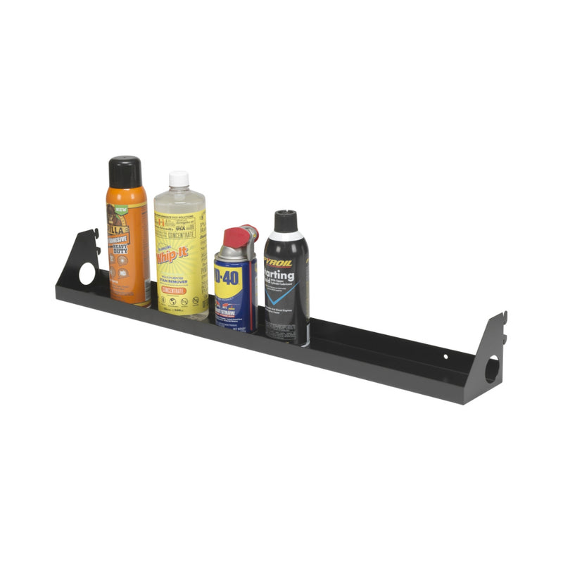 OmniWall Black Impact Shelf 4"x32" | CGS-003-05-02 | Pegboard Shelves