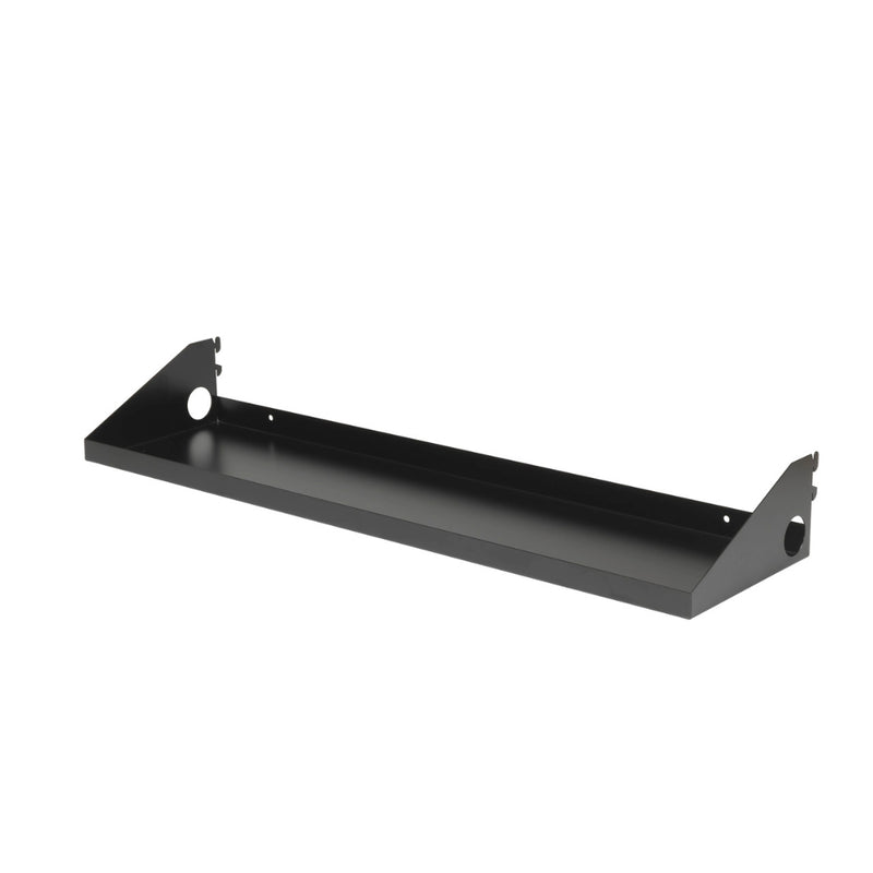 OmniWall Black Impact Shelf 8"x32" | CGS-003-05-05-BLK | Pegboard Shelves