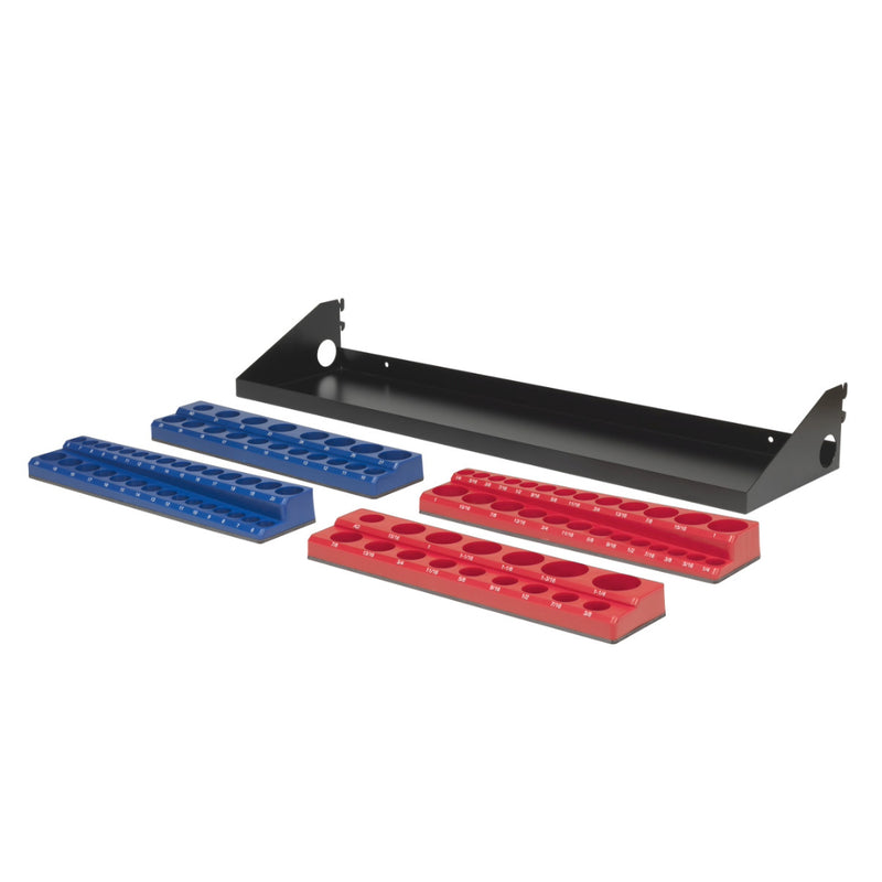 OmniWall Black Impact Shelf 8"x32" | CGS-003-05-05-BLK | Pegboard Shelves