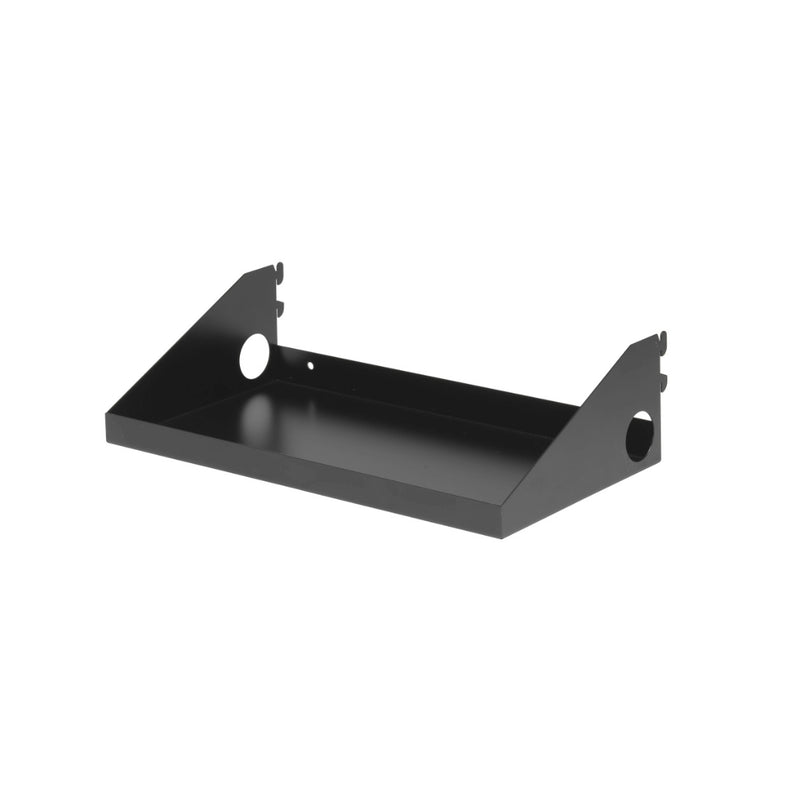 OmniWall Black Impact Shelf 8"x16" | CGS-003-05-06-BLK | Pegboard Shelves