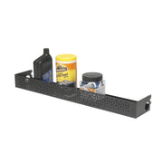 5" x 3" x 32" Black All-Purpose Shelf Sample Use | CGS-003-05-10-BLK | Pegboard Shelves