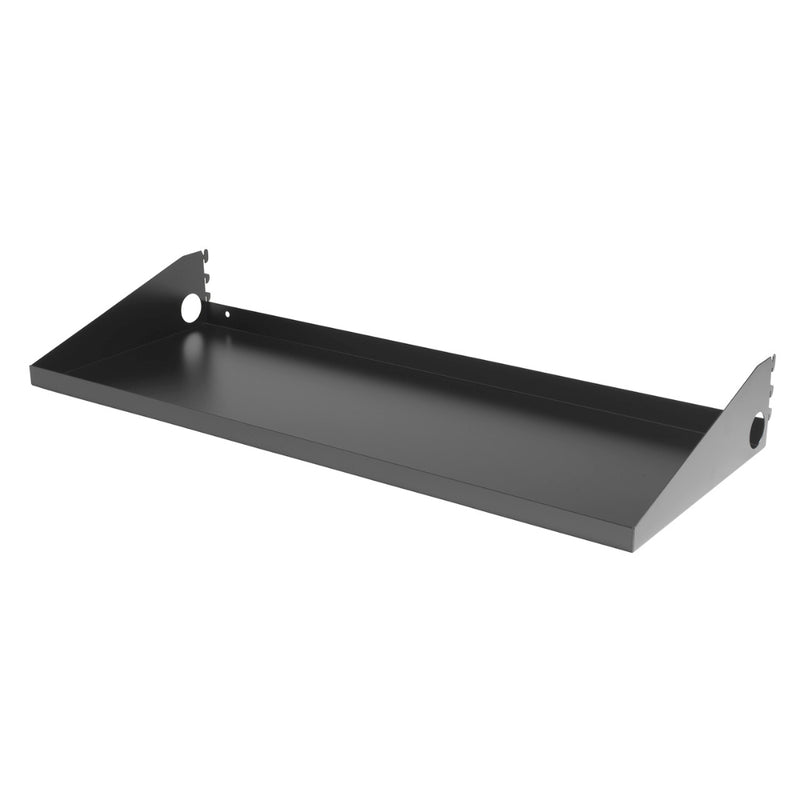 OmniWall Black Impact Shelf 12"x32" | CGS-003-05-34-BLK | Pegboard Shelves