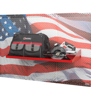 OmniWall Red Impact Shelf 12"x32" | CGS-003-05-34-RED | Pegboard Shelves