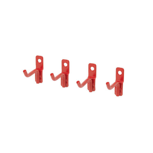 OmniWall Red Short Wire Hooks (4 Pack) | CGS-003-24-01-RED