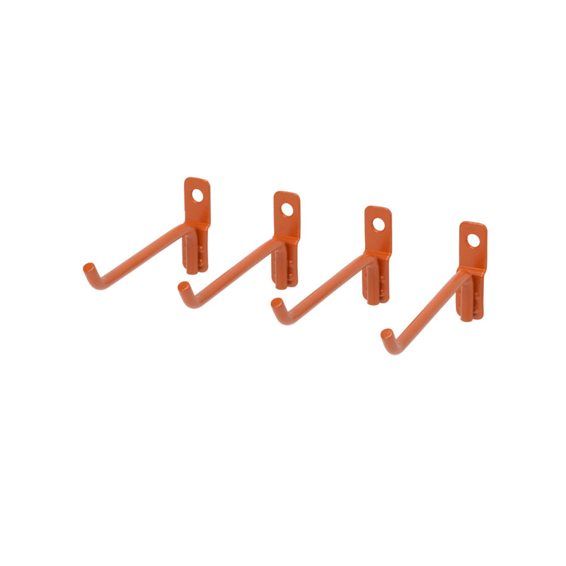 OmniWall Orange Medium Wire Hooks (4 Pack) | CGS-003-24-02-ORG