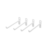 OmniWall White Large Wire Hooks (4 Pack) | CGS-003-24-03-WHT