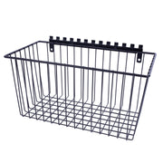 OmniWall Medium Wire Basket 16" X 8" X 8" | CGS-003-25-02-BLK | Pegboard Basket