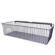 OmniWall Extra-Large Wire Basket 32" X 8" X 12" | CGS-003-25-04-BLK | Pegboard Basket