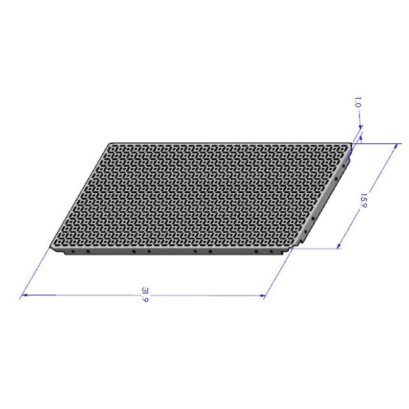 Dimensions of Horizontal OmniPanel 16" x 32" (Includes Cleats)